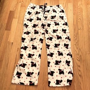 Scottie Dog Fleece Lounge Pants